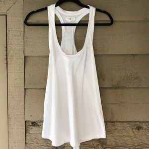Lou and Grey White Racerback Tank